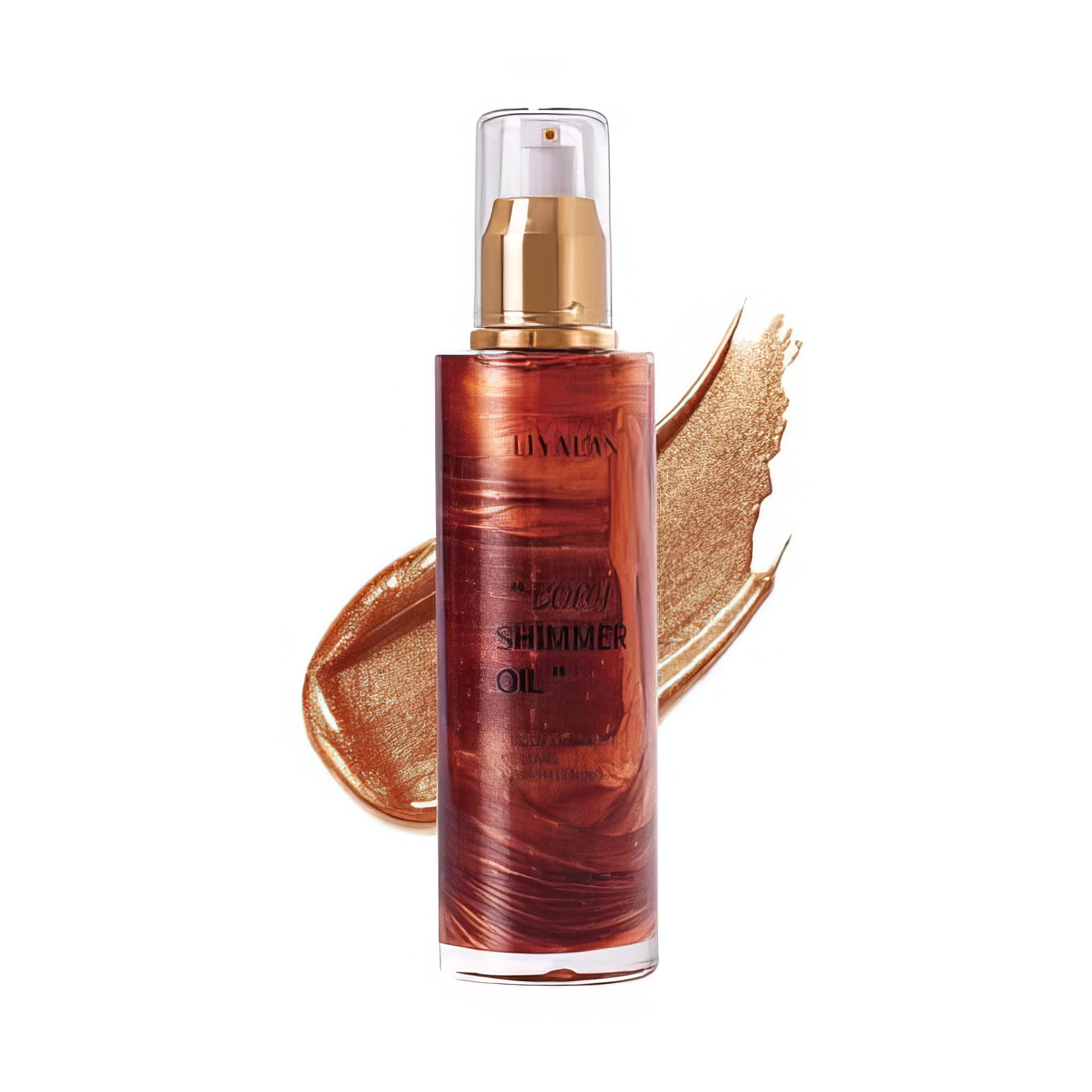 Liyalan Shimmer Body Oil Gold 5 Color Bronze Face Brighten Glow Pearl Highlighter Illuminator Body Makeup Shine Glitter Gold Liquid Taning