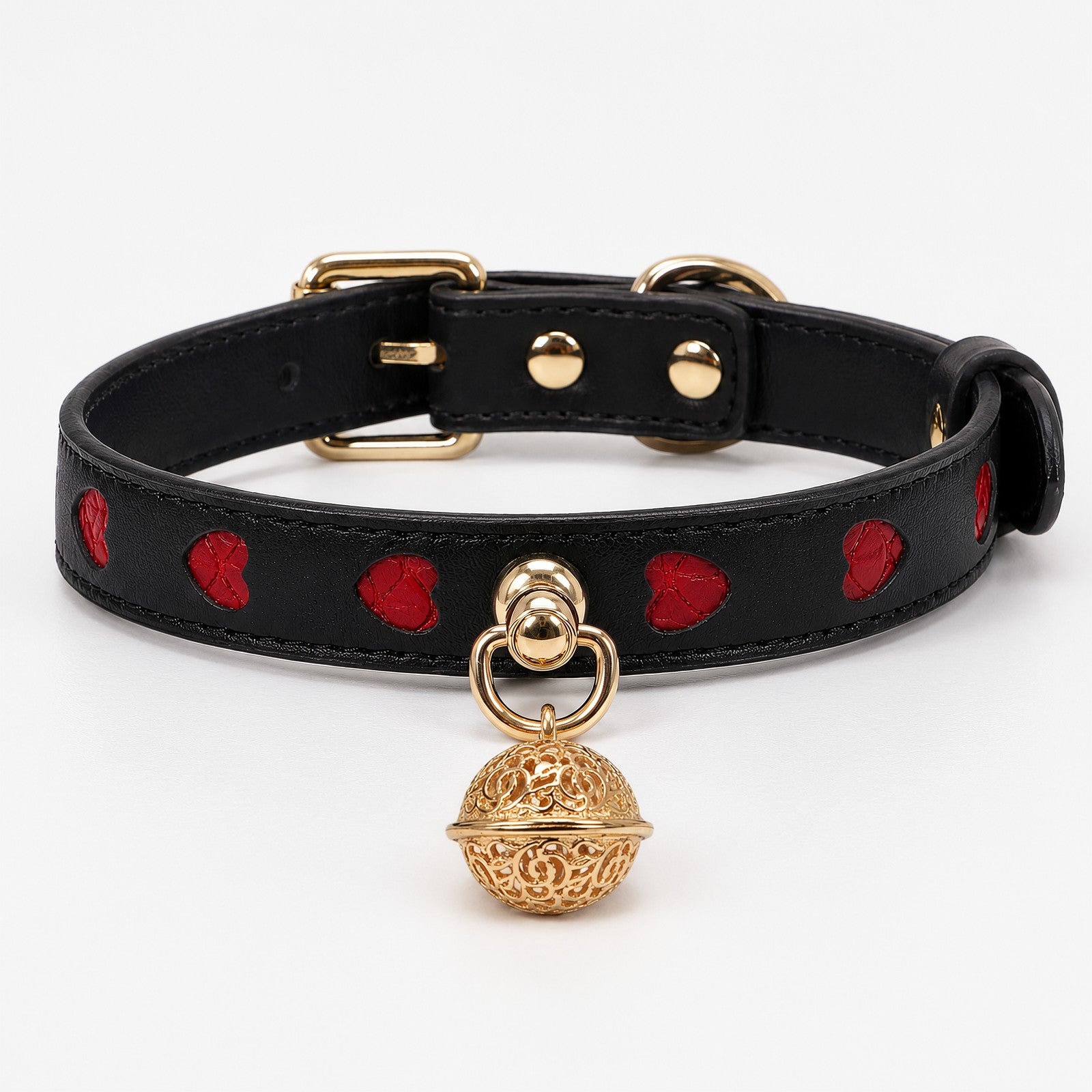 Black Heart Bell Choker
