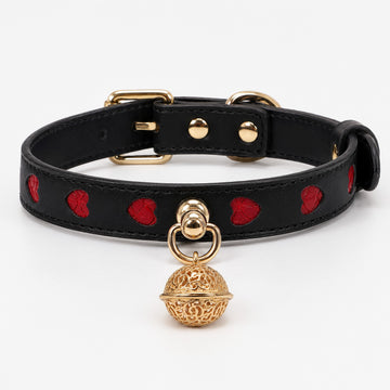 Black Heart Bell Choker