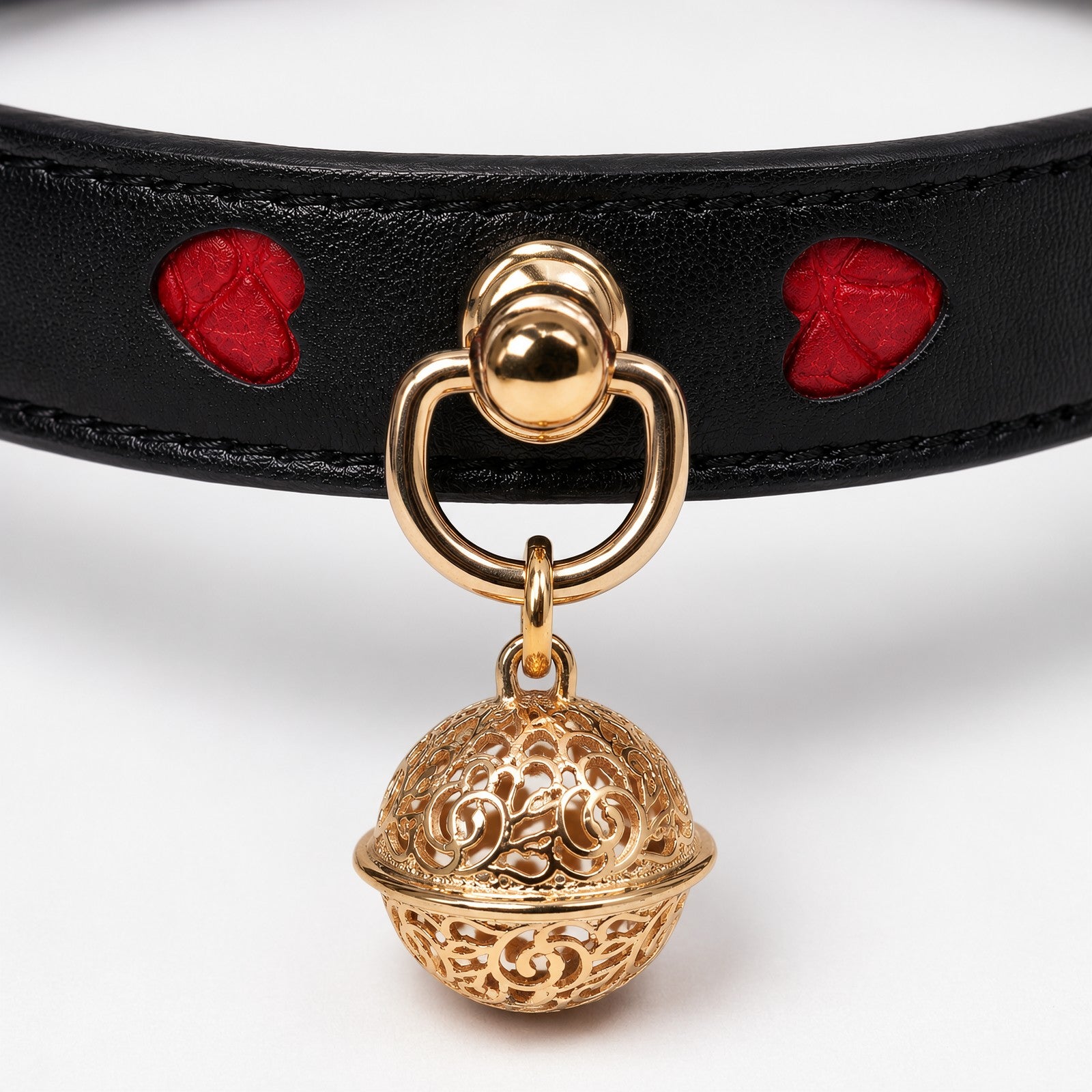 Black Heart Bell Choker