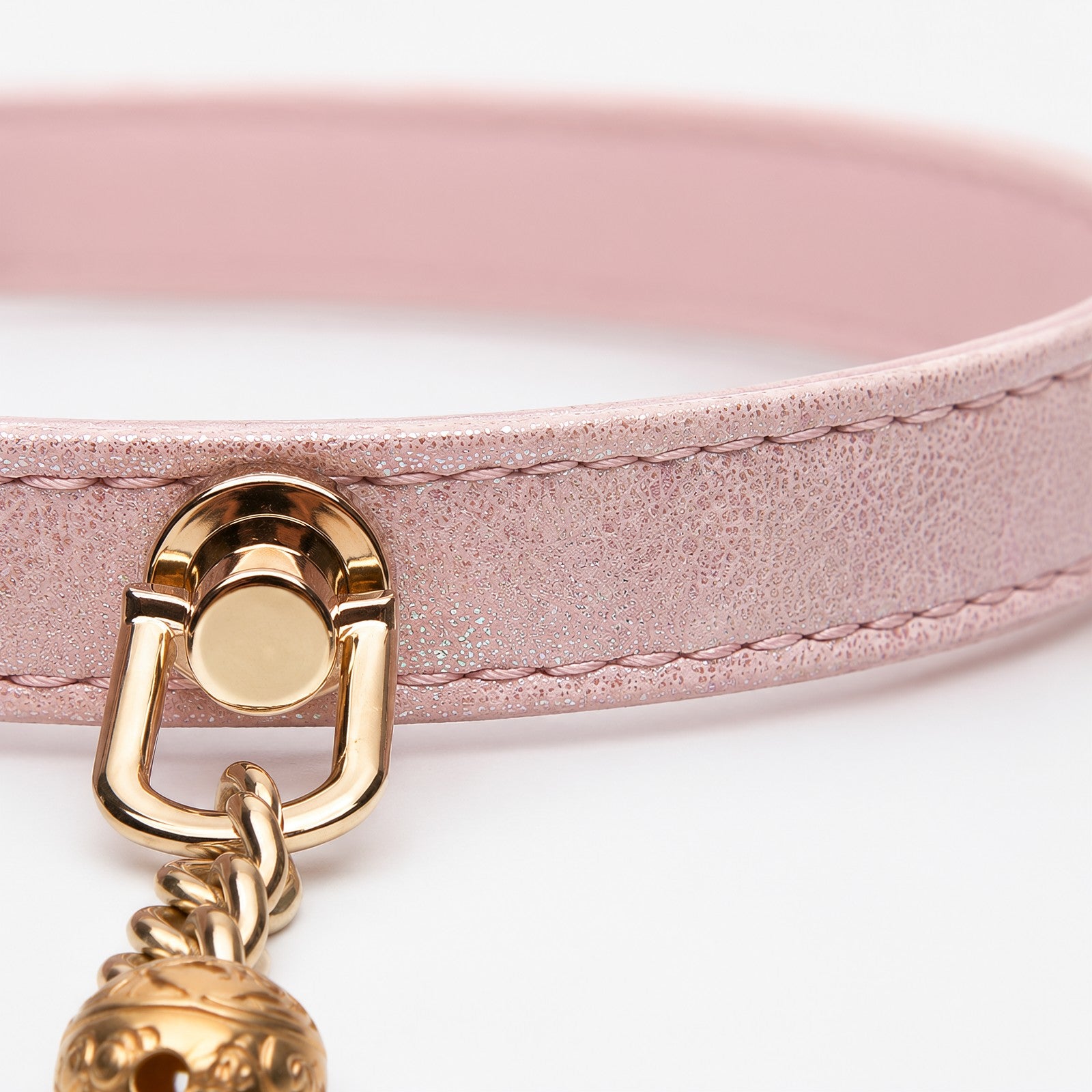 Holographic Pink Purple Snake-Scale Choker