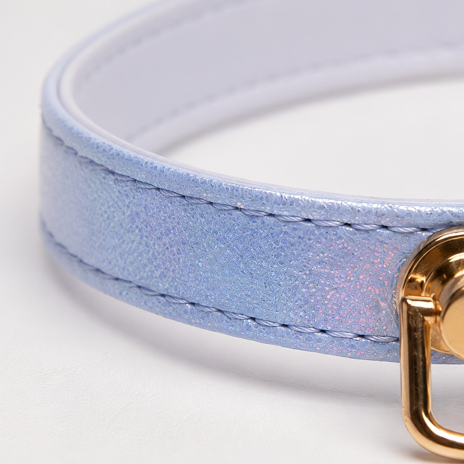 Holographic Pink Purple Snake-Scale Choker