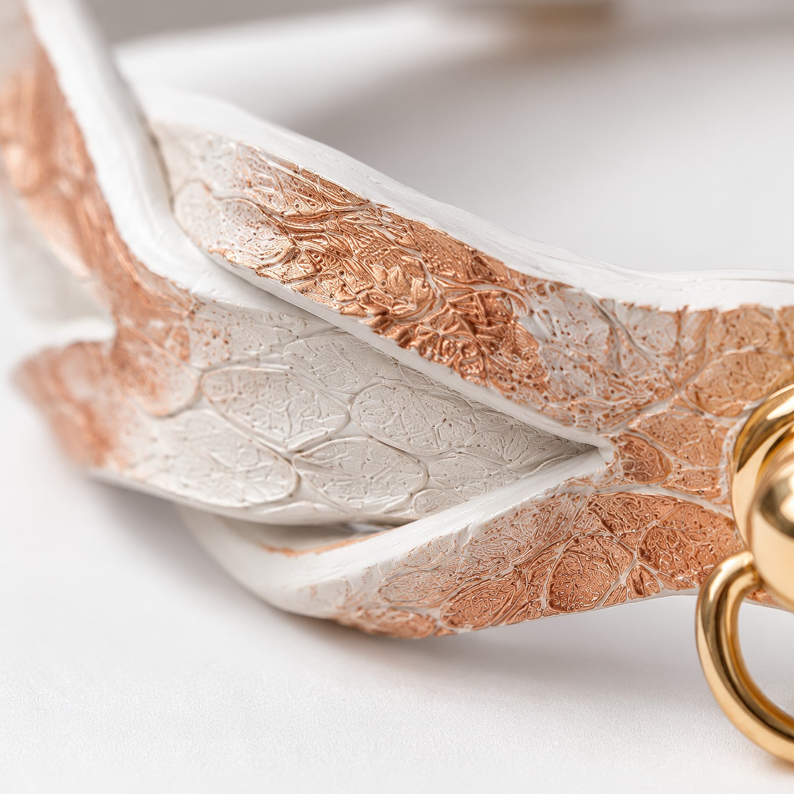 Ivory Peach Snakeskin Custom Choker
