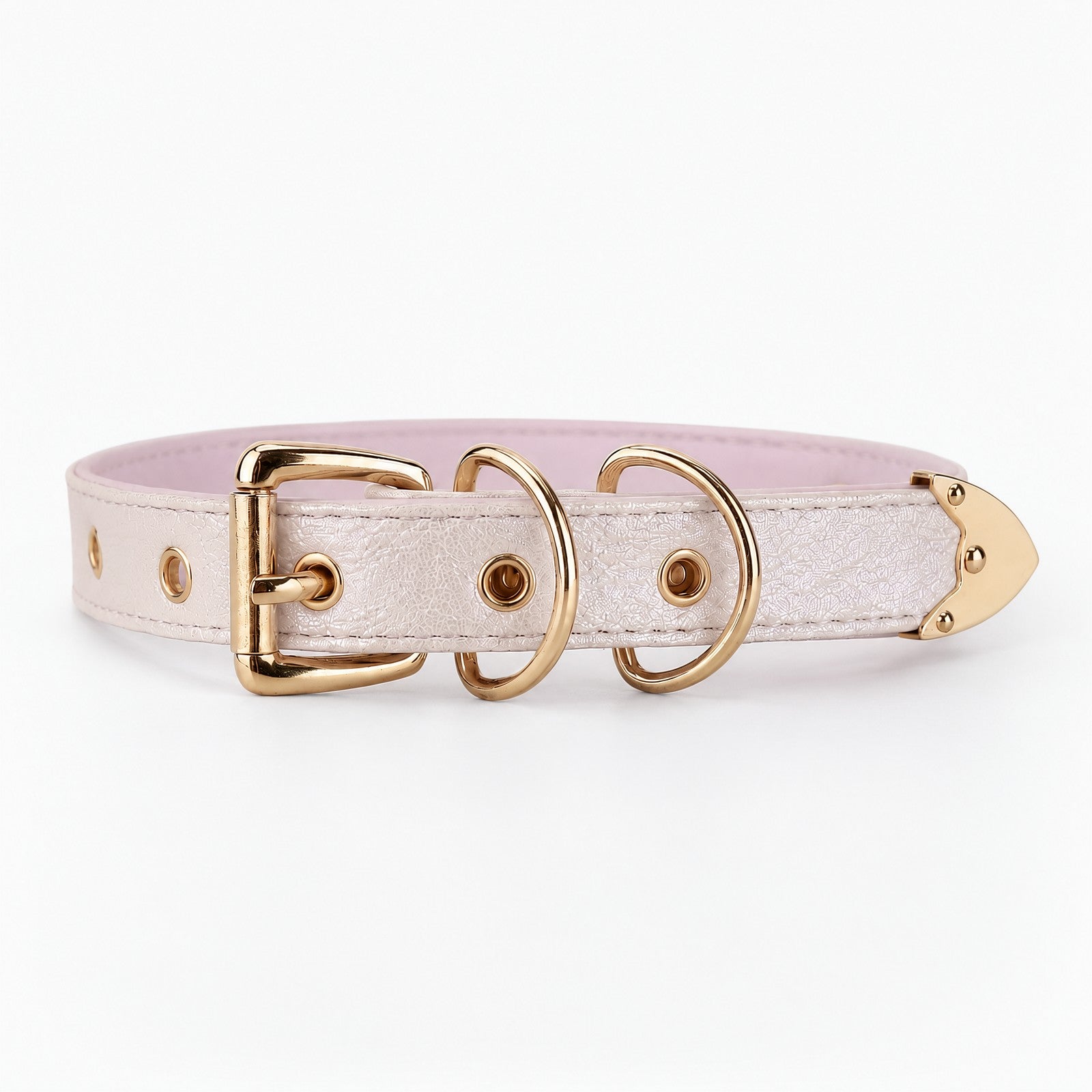 Pink Snake Texture O-Ring Choker