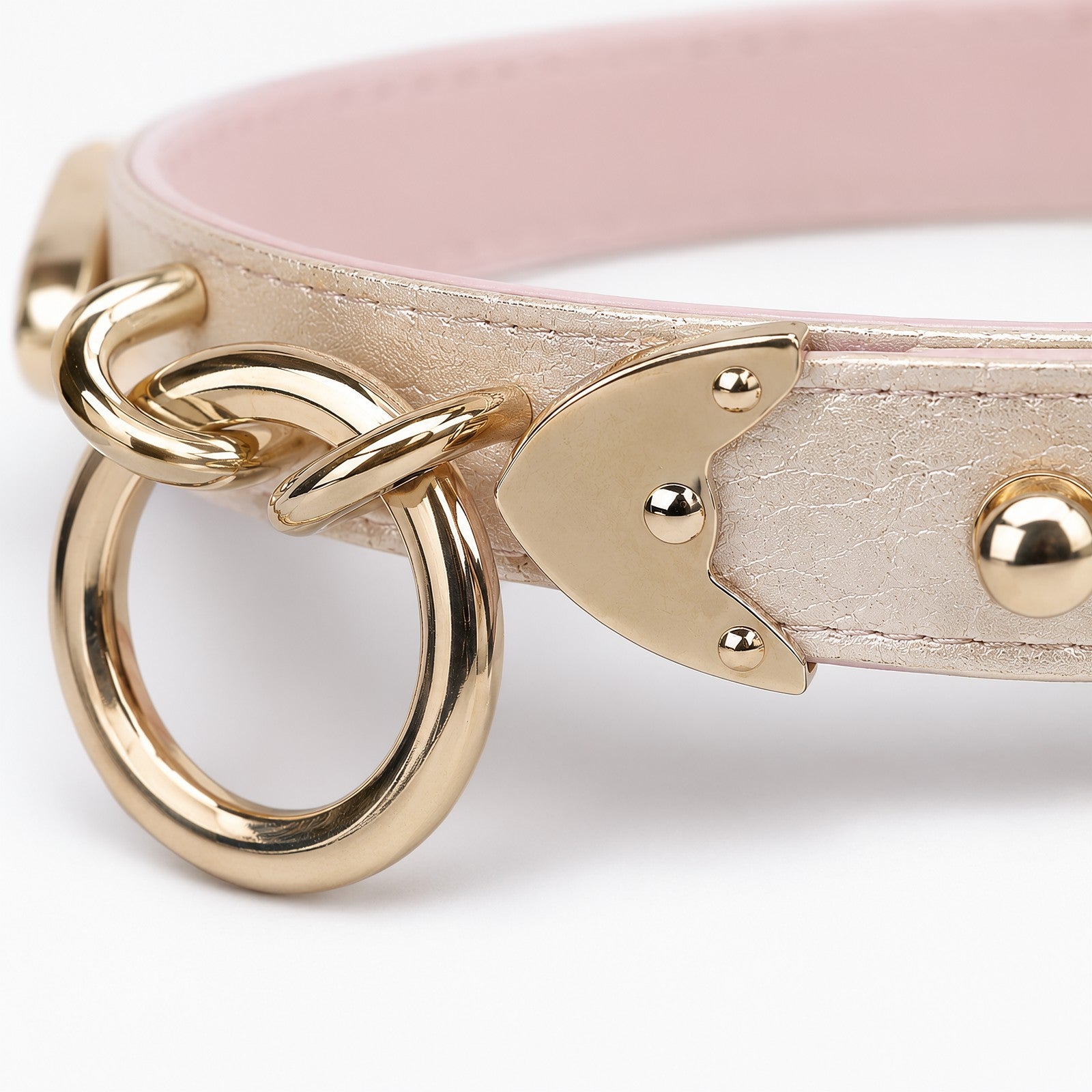 Pink Snake Texture O-Ring Choker