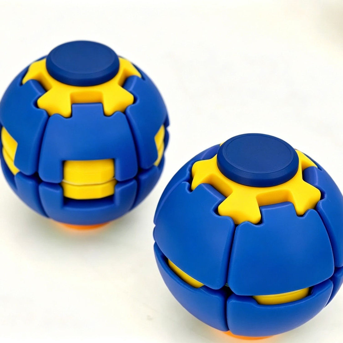 Press-to-Spin Fidget Ball Toy, Spin & Twist Sensory Desk Toy for Stress Relief, Focus and Relaxation