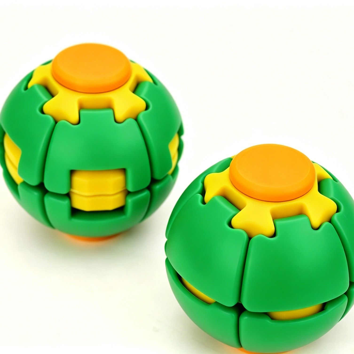 Press-to-Spin Fidget Ball Toy, Spin & Twist Sensory Desk Toy for Stress Relief, Focus and Relaxation