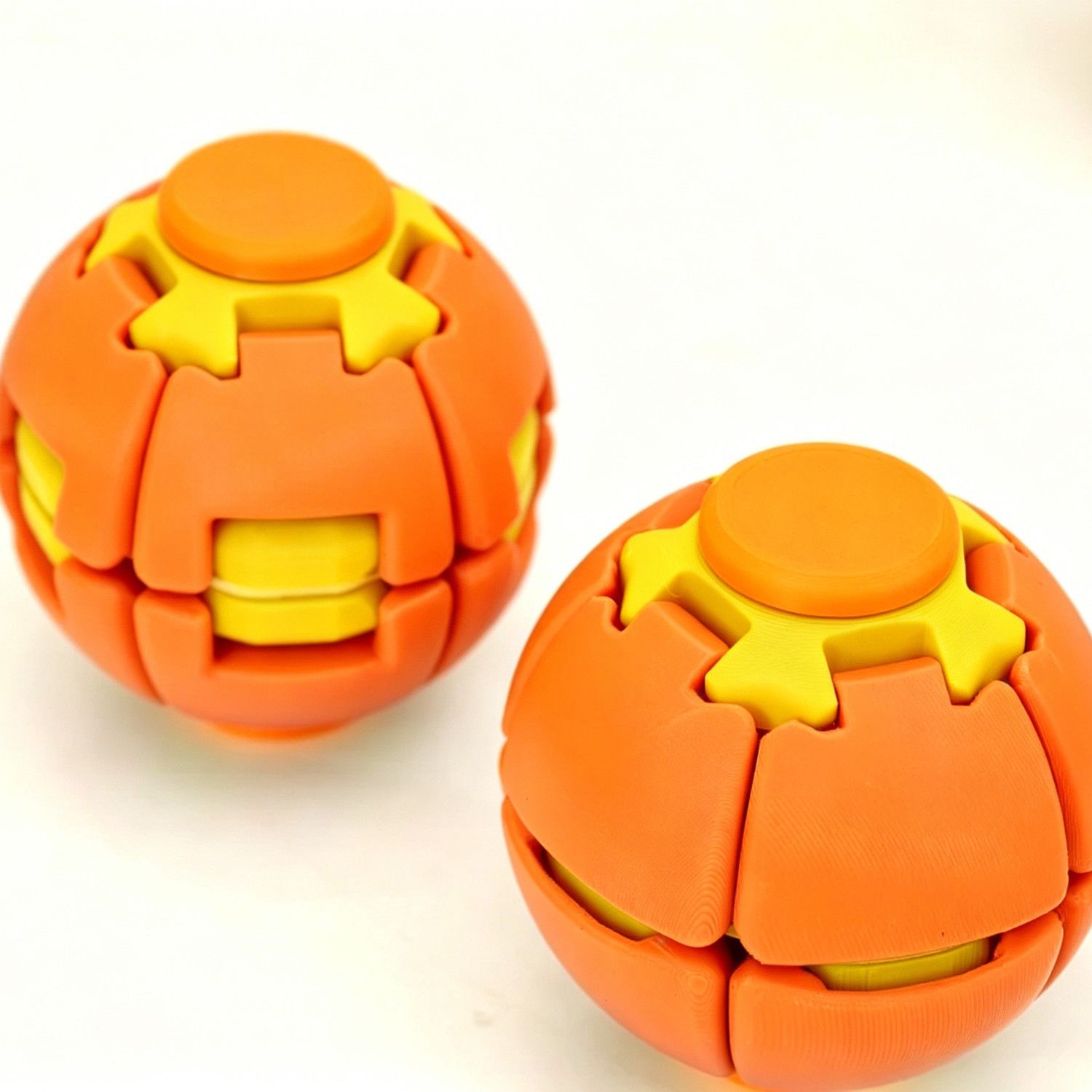 Press-to-Spin Fidget Ball Toy, Spin & Twist Sensory Desk Toy for Stress Relief, Focus and Relaxation