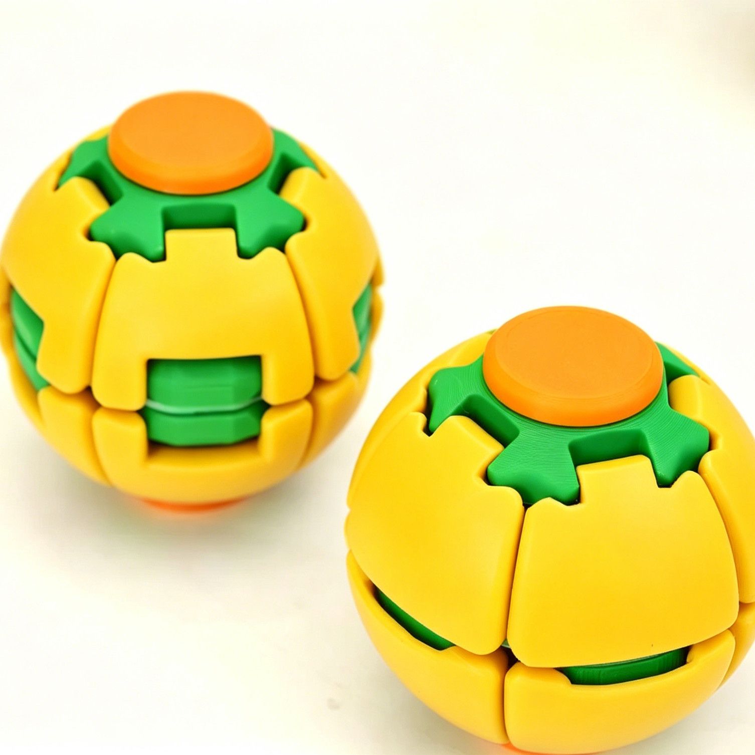 Press-to-Spin Fidget Ball Toy, Spin & Twist Sensory Desk Toy for Stress Relief, Focus and Relaxation