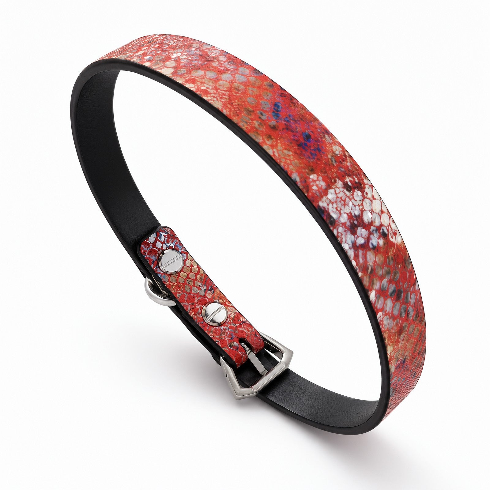 Red Snake-Scale Choker