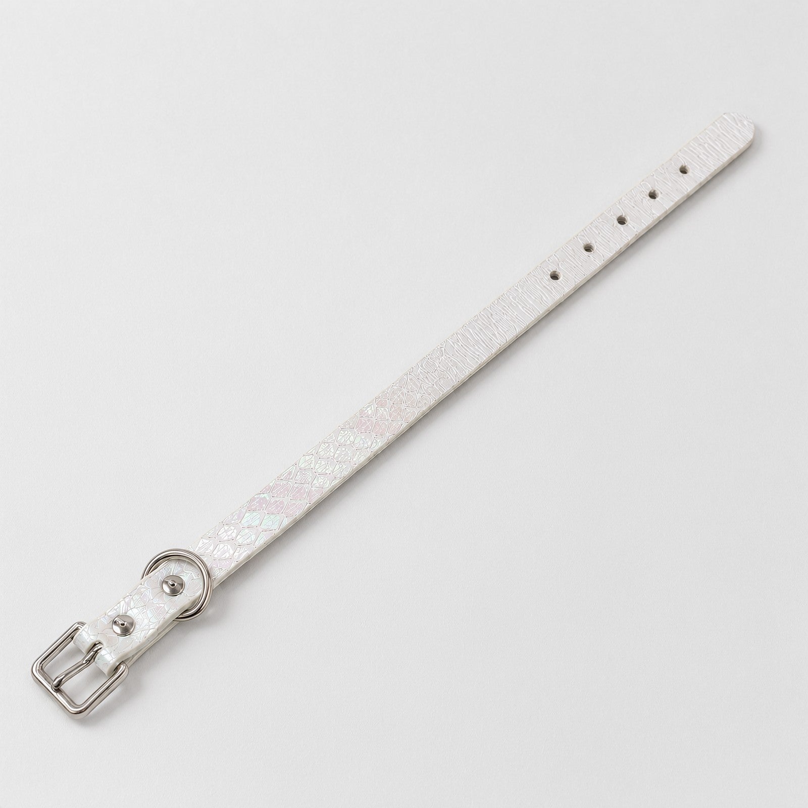 White Snake-Scale Choker